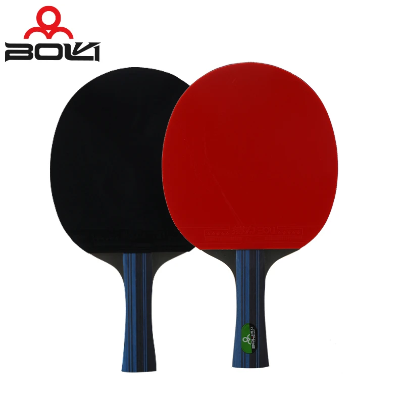 

2pcs/lot Table Tennis rackets Bat table racket long short handle carbon blade rubber double face pimples in ping pong 2020