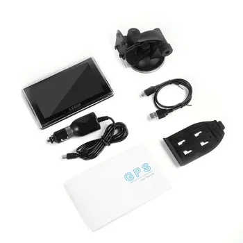 

LESHP Black Durable Car GPS Global Positioning System Touch Screen Navigation Map Free Upgrade Truck Navigators Automobile