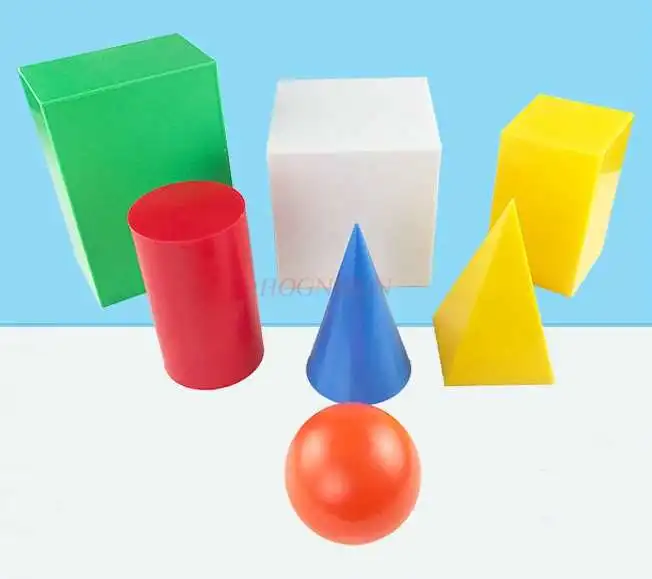 

Geometric shape model rectangular parallelepiped cylindrical cone teacher demonstration teaching aids