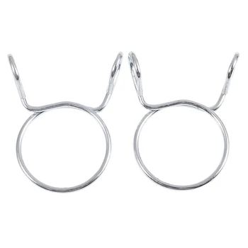 

2 x Washing Machine Drain Hose Metal Clip Clamps 1.2 inchDia. 2inch Width