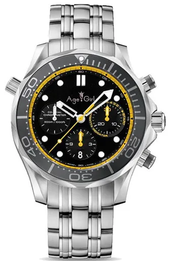 

Luxury Brand New Men Speed Sport Watch Fashion Stainless Steel Black Blue Yellow Chronograph Sapphire Waterproof Watches AAA+