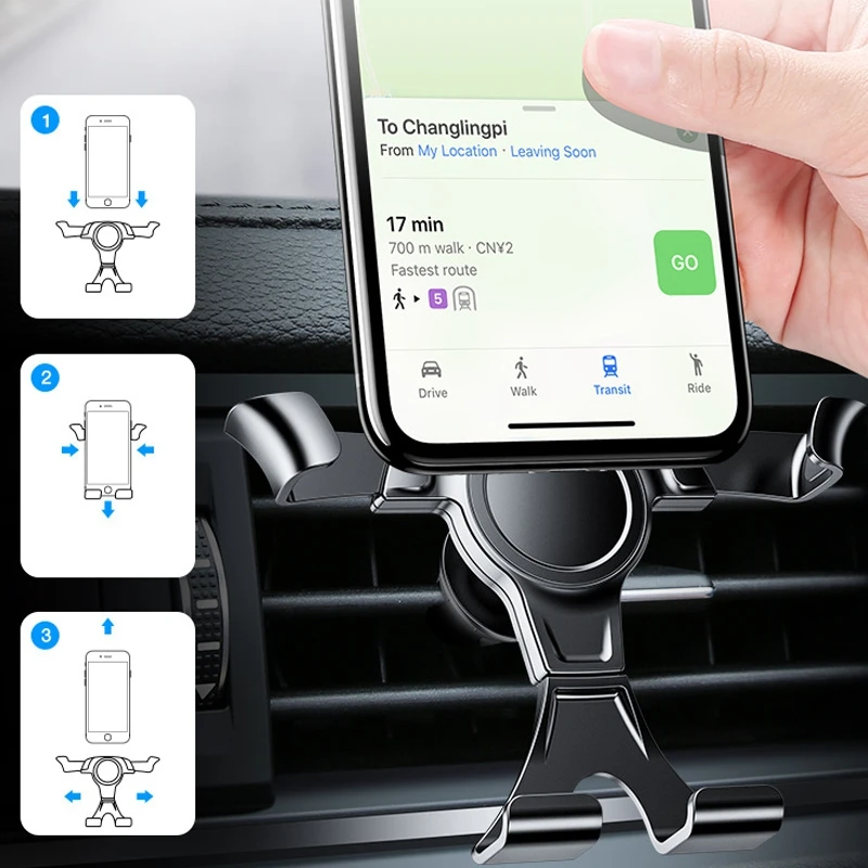 Pcmos Универсальный Автомобильный кронштейн, Автомобильный кронштейн, держатель для телефона, крепление на вентиляционное отверстие для