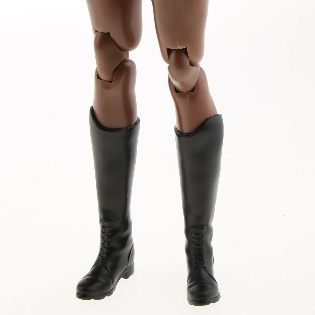 verdrietig Echter Comorama 1 Paar Rubber 1/6 Schaal Vrouwen Zwarte Lange Laarzen Schoenen Voor 12 Inch  Action Figure Poppen Model Accs|null| - AliExpress