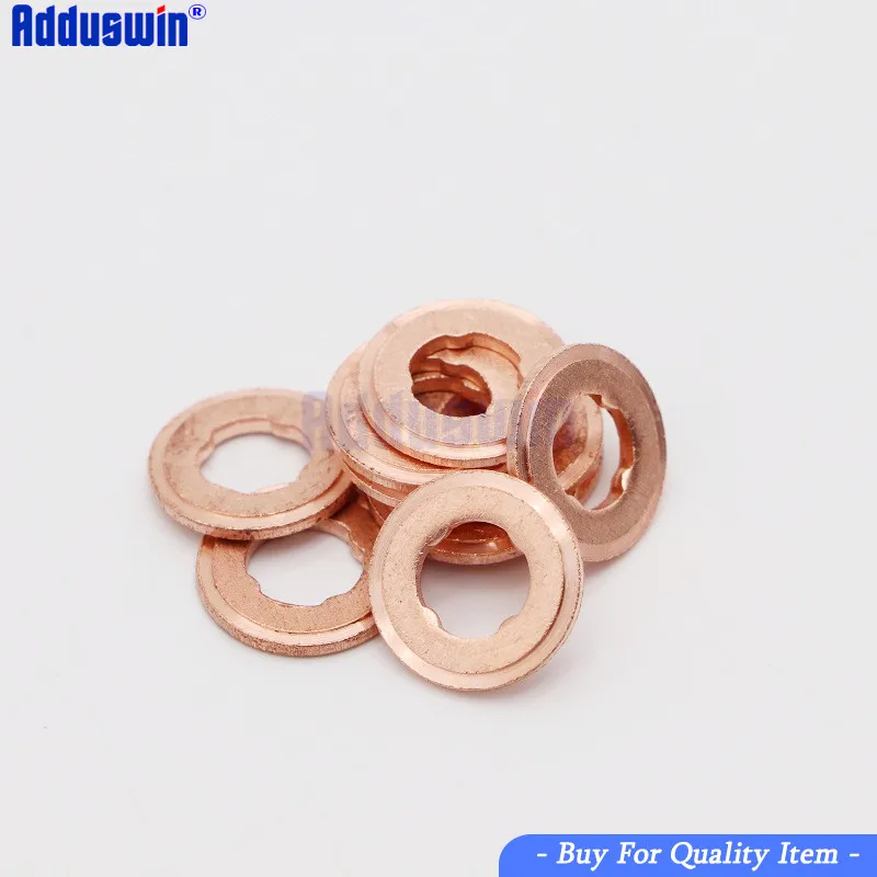 7x15mm EURO-III common rail injector nozzle copper pad gasket for diesel injector sealing diesel pump repair tool parts Diesel Injector Repair Kits 50 pcs