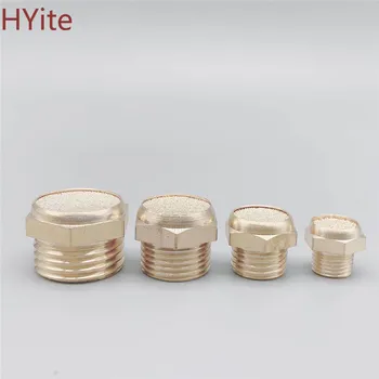 

exhaust muffler male thread M5 1/8" 1/4" 3/8" 1/2" pneumatic plug silencer brass connector for solenoid valve fitting