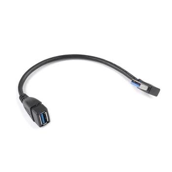 

Usb 3.0 Angle 90 Degree Extension Cable Male To Female Adapter Cord Data