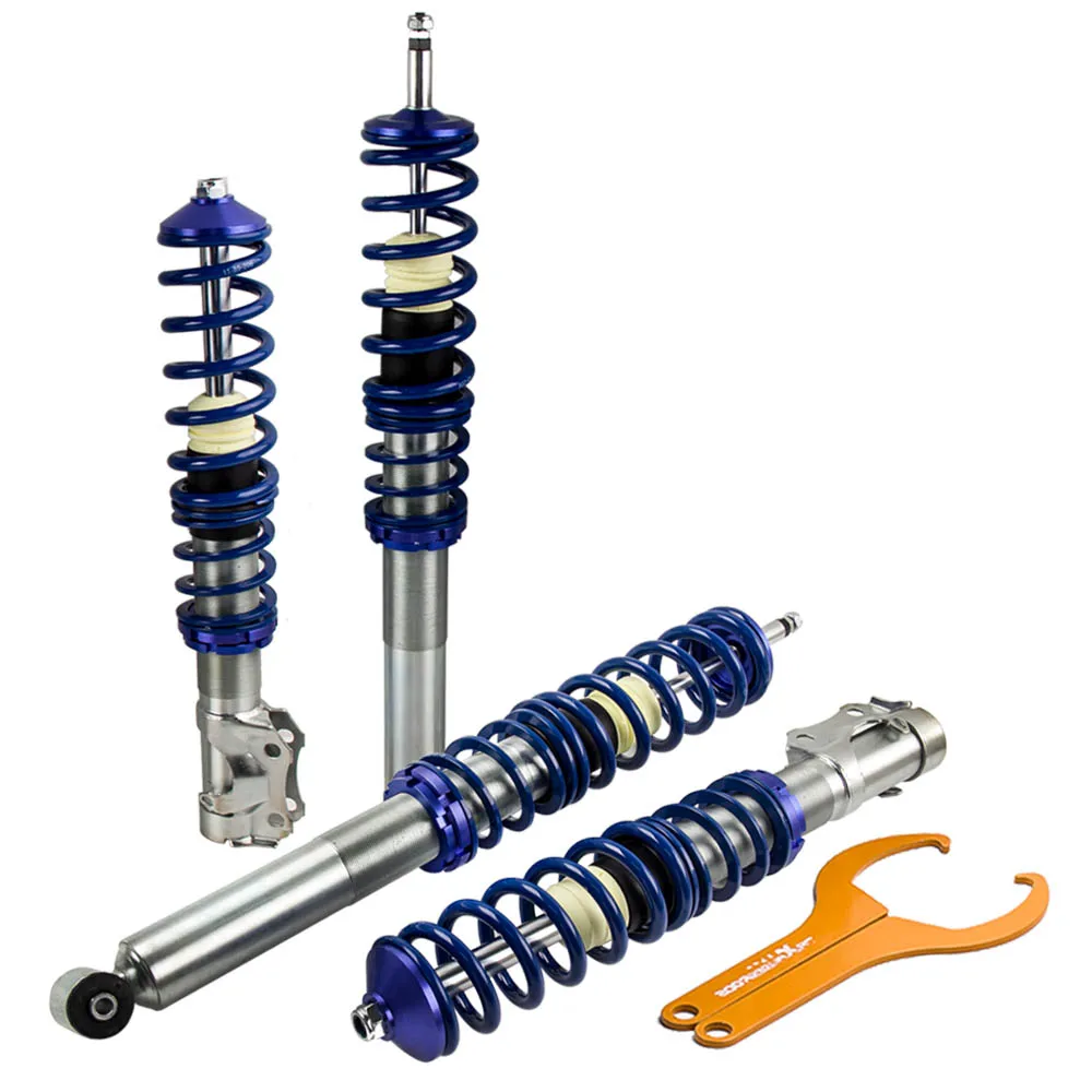 

4PCS Coil Over Suspension Coilover Kit New for VW Golf MK2 MK3 A2 A3 1G 1H 1E 83-98 Corrado 741000 Lowering Spring Suspension