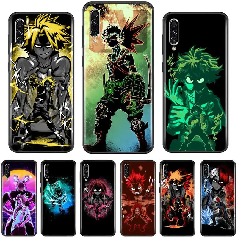 

My hero academia Passionate Anime Phone Case For Samsung Galaxy A 3 6 7 8 10 21 01 11 31 91 10S 20S 30S 50S PLUS