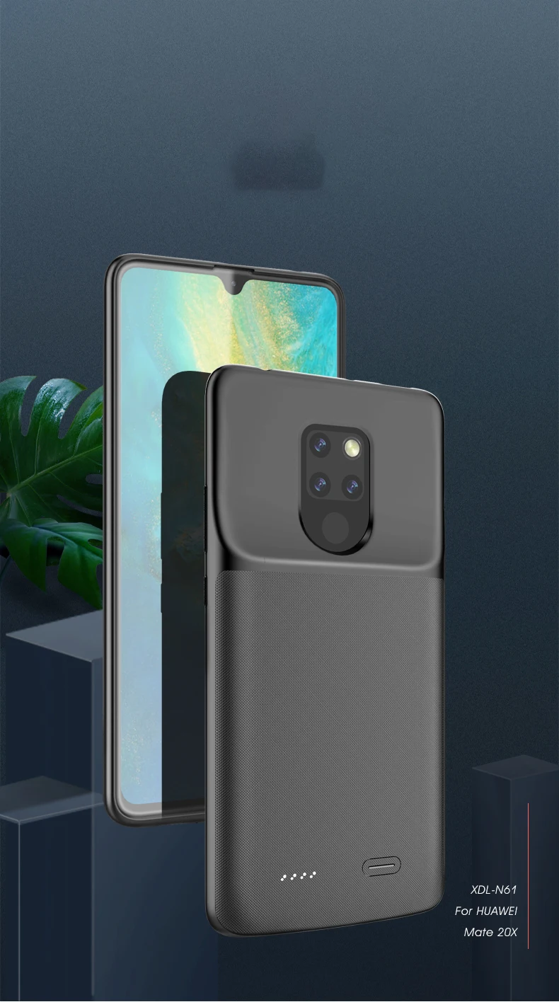 6000 мАч батарея чехол для HUAWEI mate 20X5G Мобильная резервная копия зарядного банка портативная внешняя банка питания чехол для заряда батареи