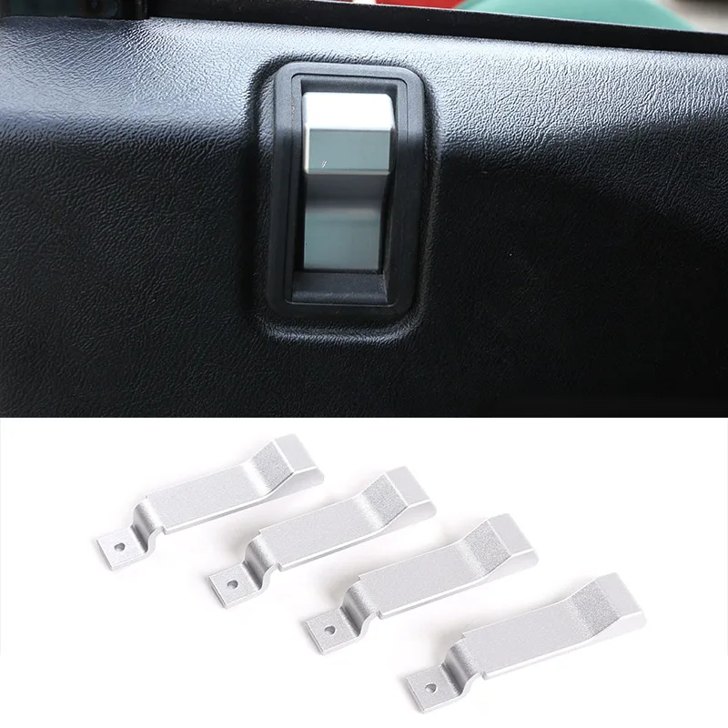 

For Land Rover Defender 90 110 130 2004-2018 Aluminum Car Internal door latch handle decoration cover Defender Auto Accessories