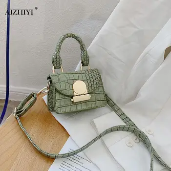 

Super Mini Stone Pattern Leather Crossbody Bags For Women 2020 Simple Shoulder Handbags Female Cross Body Bag Lipstick Purses