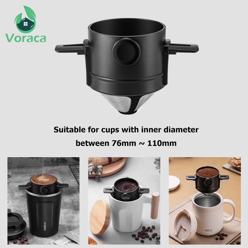 Portable Stainless Steel Coffee Filter 