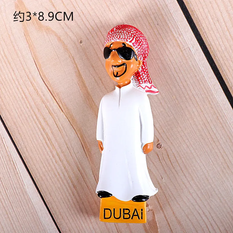 World Tourism Souvenirs Refrigerator Magnets Stickers Egyptian Pyramid India Dubai Israel Bali Kuwait Gifts