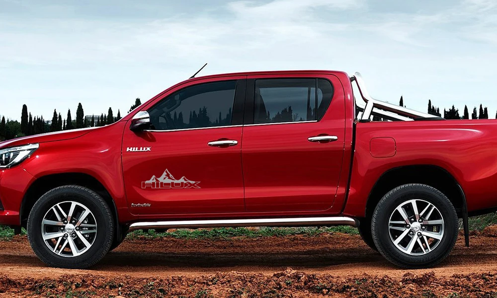 Наклейки на дверь машины для Toyota Hilux Revo Vigo авто задний багажник виниловая пленка переводная Спортивная Автомобильная декоративная