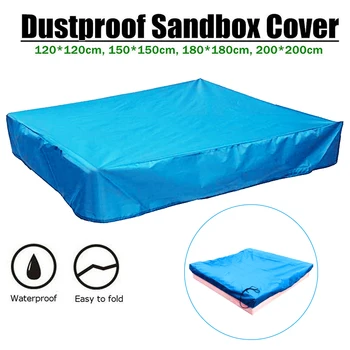 

New Garden Square Waterproof Oxford Cloth Dust Cover Canopy Drawstring Sandbox Sandpit Dustproof Cover 4 Sizes