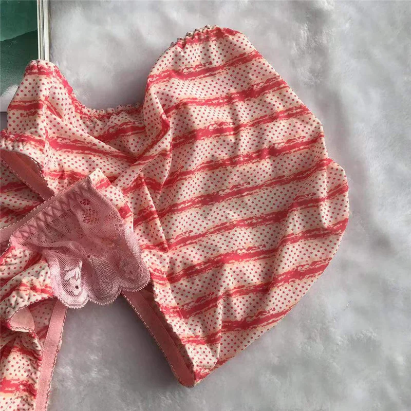 Sexy Mens Sissy Pouch Penis Panties Gay Underwear See Through Lingerie Striped Briefs Shorts Male Panties 2021 4
