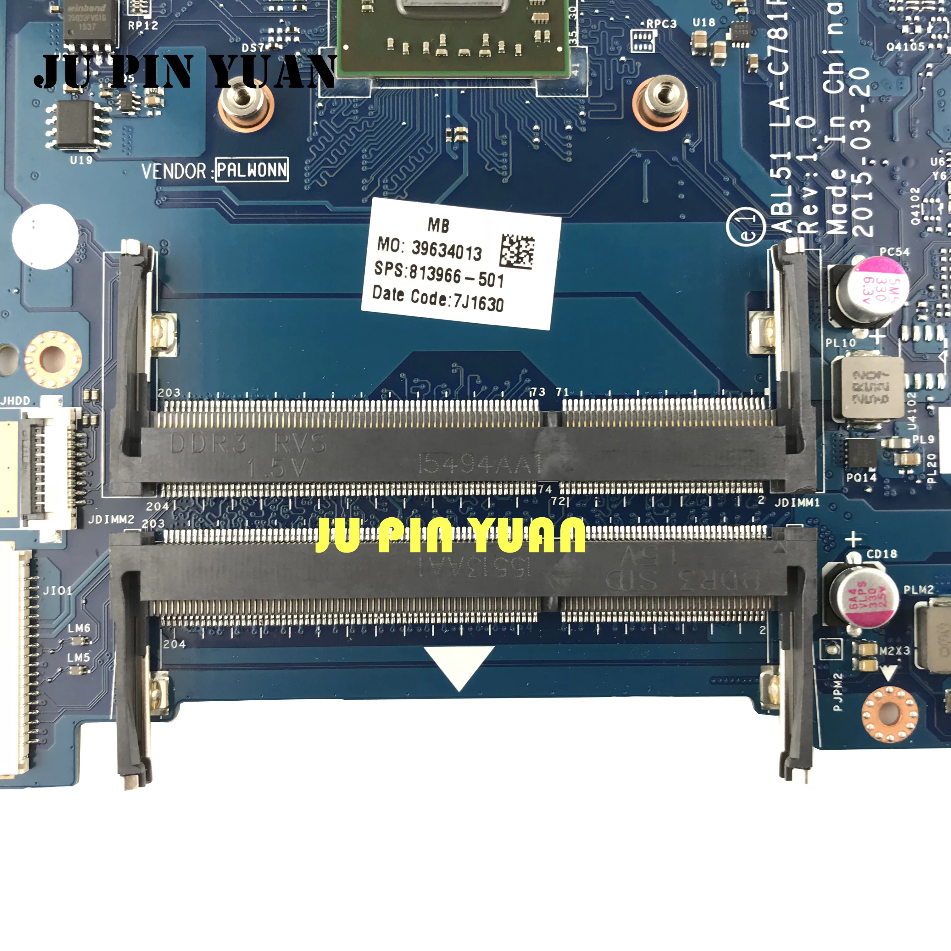 Материнская плата 813966 001 501 ABL51 материнская для ноутбука HP 15 AF полностью