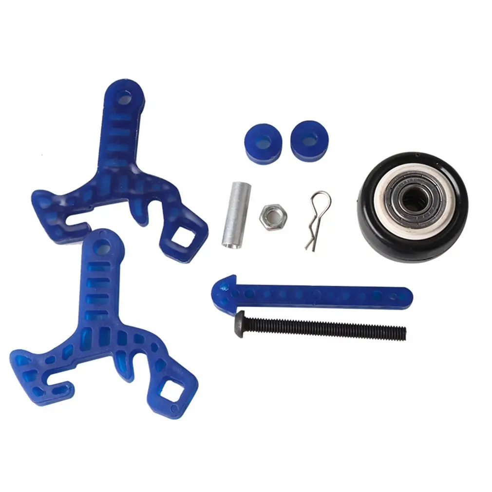 

1 Set of Plastic + Metal High Speed Wheelie Bar Anti-roll Wheel for HSP 94108 94111 94188 110 Scale RC monster Car Accessory