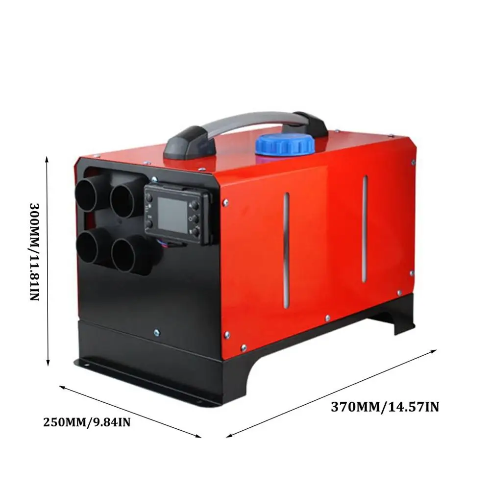 12V 5000W Portable One Machine Lcd Remote Control Red Parking Fuel Air Heater Multifunction Economical