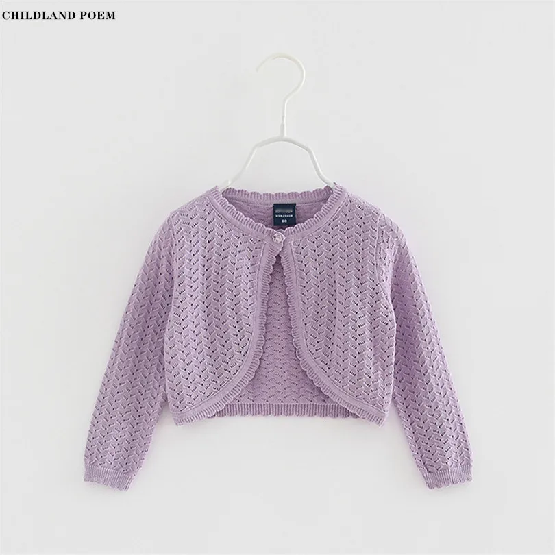 Baby Girls Cardigan Sweater Spring Autumn Knitted Baby Cardiagn Coat