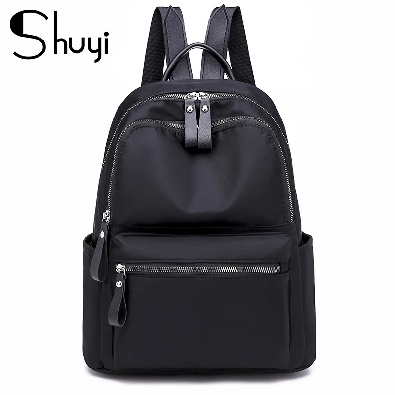 

Women Backpack Casual Rucksack Oxford School Shoulder Bag Waterproof Backpacks for Teenage Girls Black Student Back pack Mochila