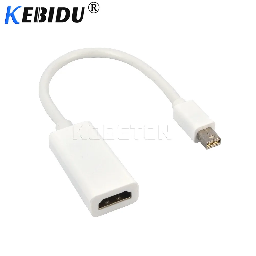 

Kebidumei HOT Thunderbolt Mini DisplayPort Display Port DP to HDMI Adapter Cable for Apple Mac Air Pro Phones