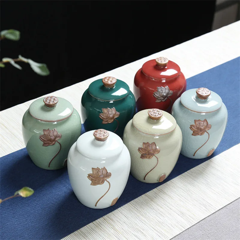 Керамический эмалированный чайный контейнер Цзиндэчжэнь большая Бытовая чайная