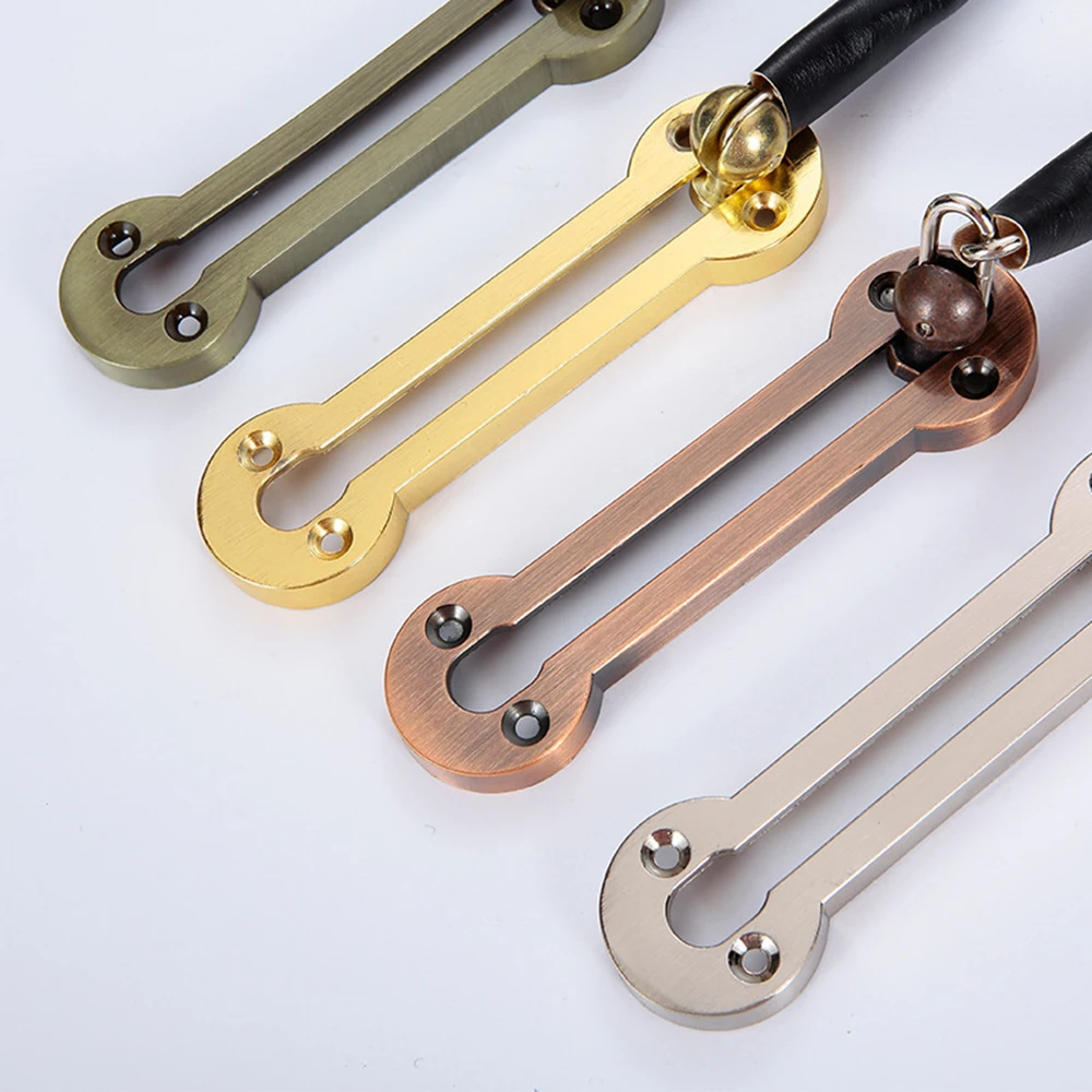 Retro Stainless Steel Security Door Chain Lock Chain Door Latch Silver Bronze Gold Black Metal Door Lock Hardware