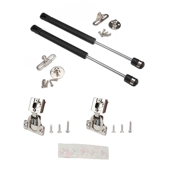 

2Pcs RV Trailer Gas Spring Tie Rod Support Rod Gas Spring and Door Panel Pad Set for RV Trailer Etc