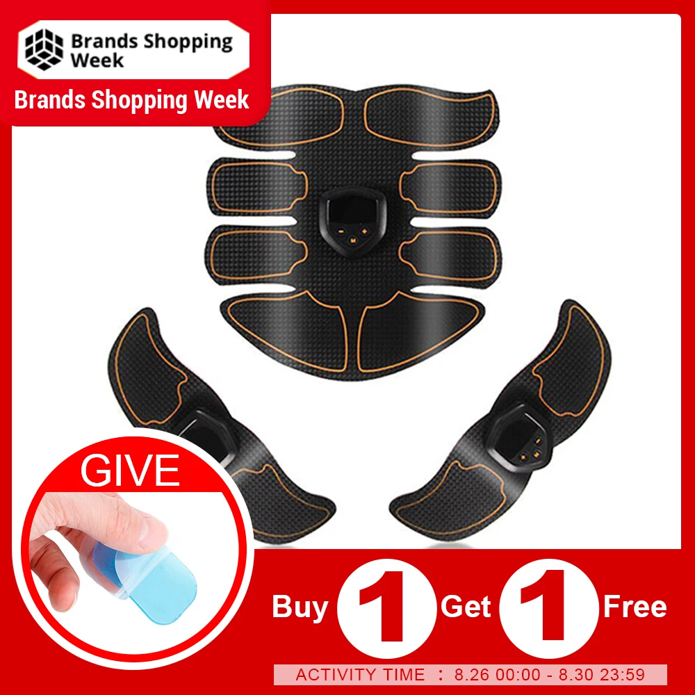 

8-Pack Abdomen Muscle Training AB Belt Slimming Trainer Arm/Leg/Waist Abdominal Fitness Training Machine Body Exercise Tool