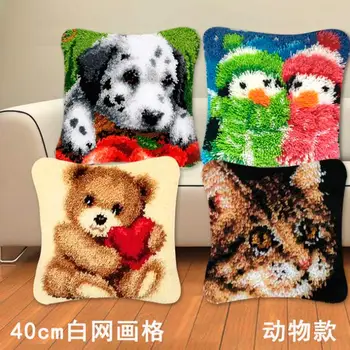 

3d thick wool three-dimensional embroidery pillows cross stitch carpet embroidery section embroidery manual kit