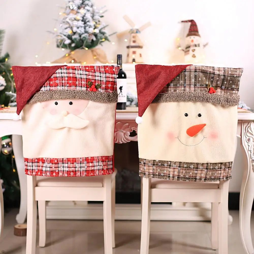 Рождественские украшения на стул, рождественские украшения на стол, рождественские украшения для дома, Navidad, подарки на год