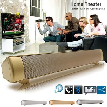 

Clearance Wireless Bluetooth Speaker Subwoofer Stereo Soundbar Home Theater Cinema Column HIFI Quality Handsfree Call TF Card