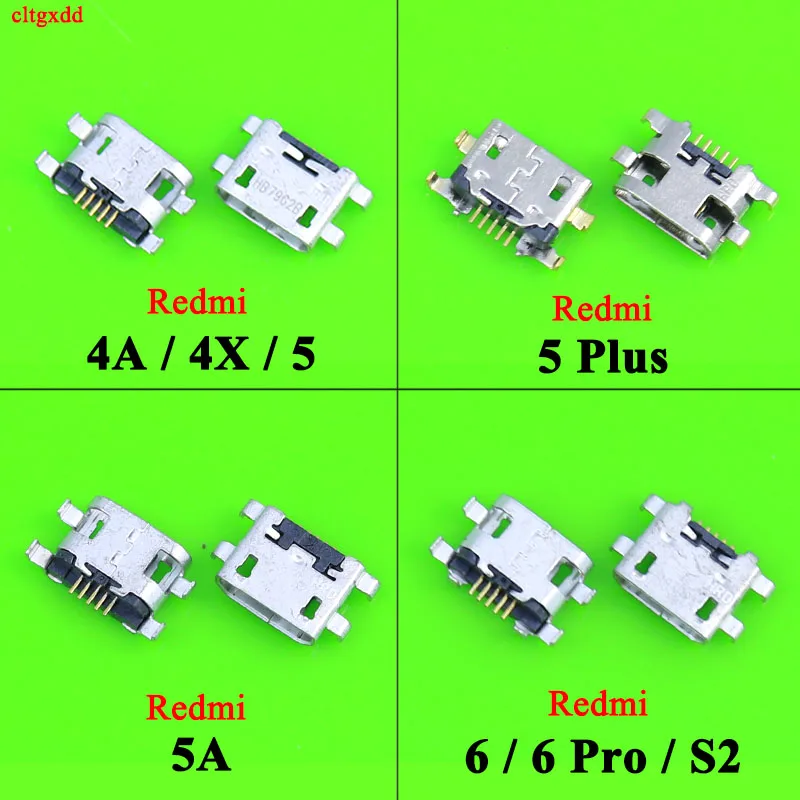 2 5 10 шт. микро usb Разъем гнездо для зарядного порта док станция pin Xiaomi Redmi 4A 4X A plus 6 6A 6PRO S2|Соединители| |