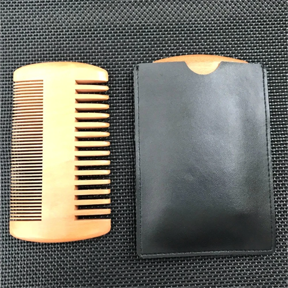 1PC Natural Wood Hair Brush Hair Comb For Men Beard Care Anti-Static Wooden  Comb Brushing Hair Care Tools High Quality