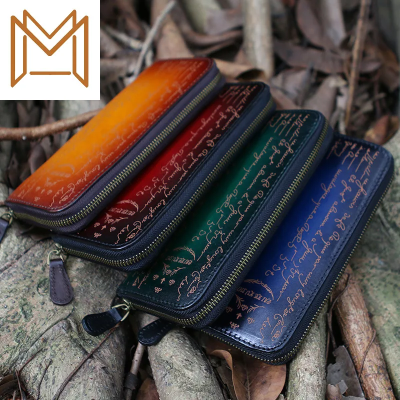 

Long Man Genuine Leather Wallet Cowhide Hand Package
