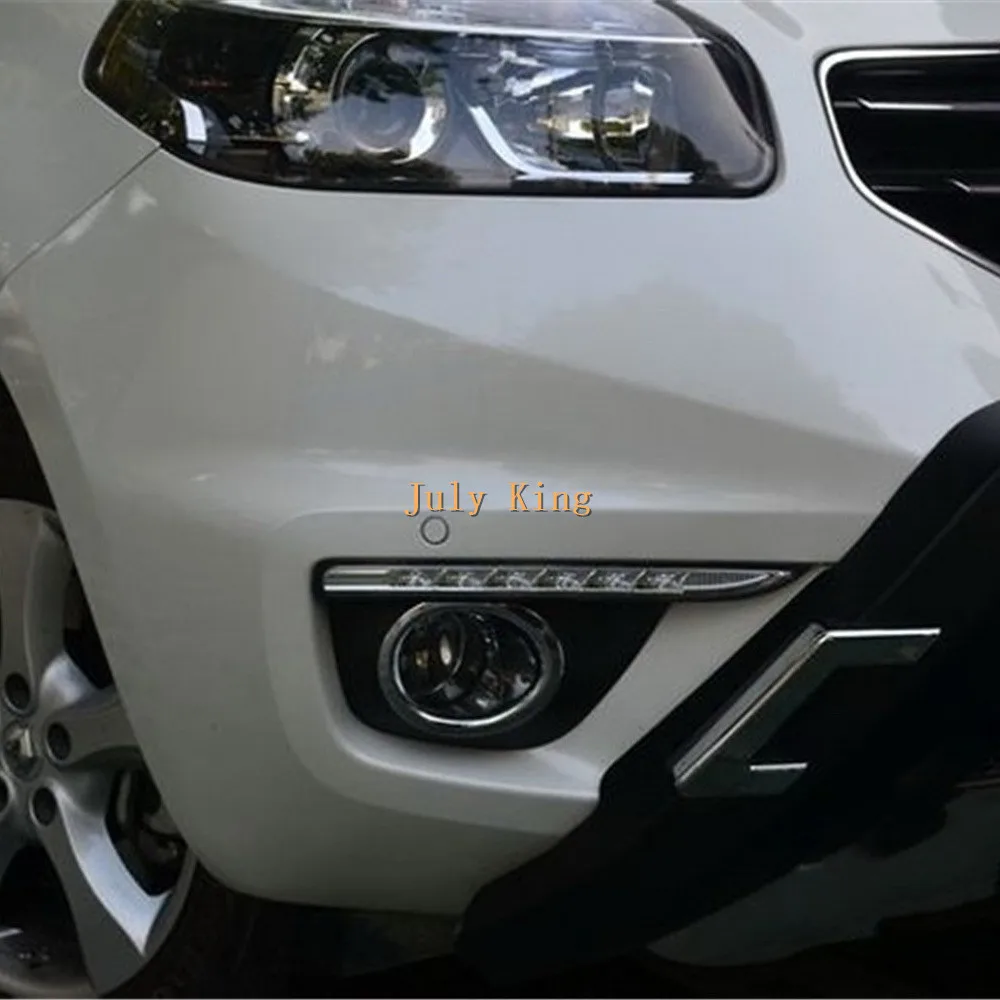 Июля King светодиодный Габаритные огни передний бампер DRL чехол для Renault Koleos 2012 2016 1:1
