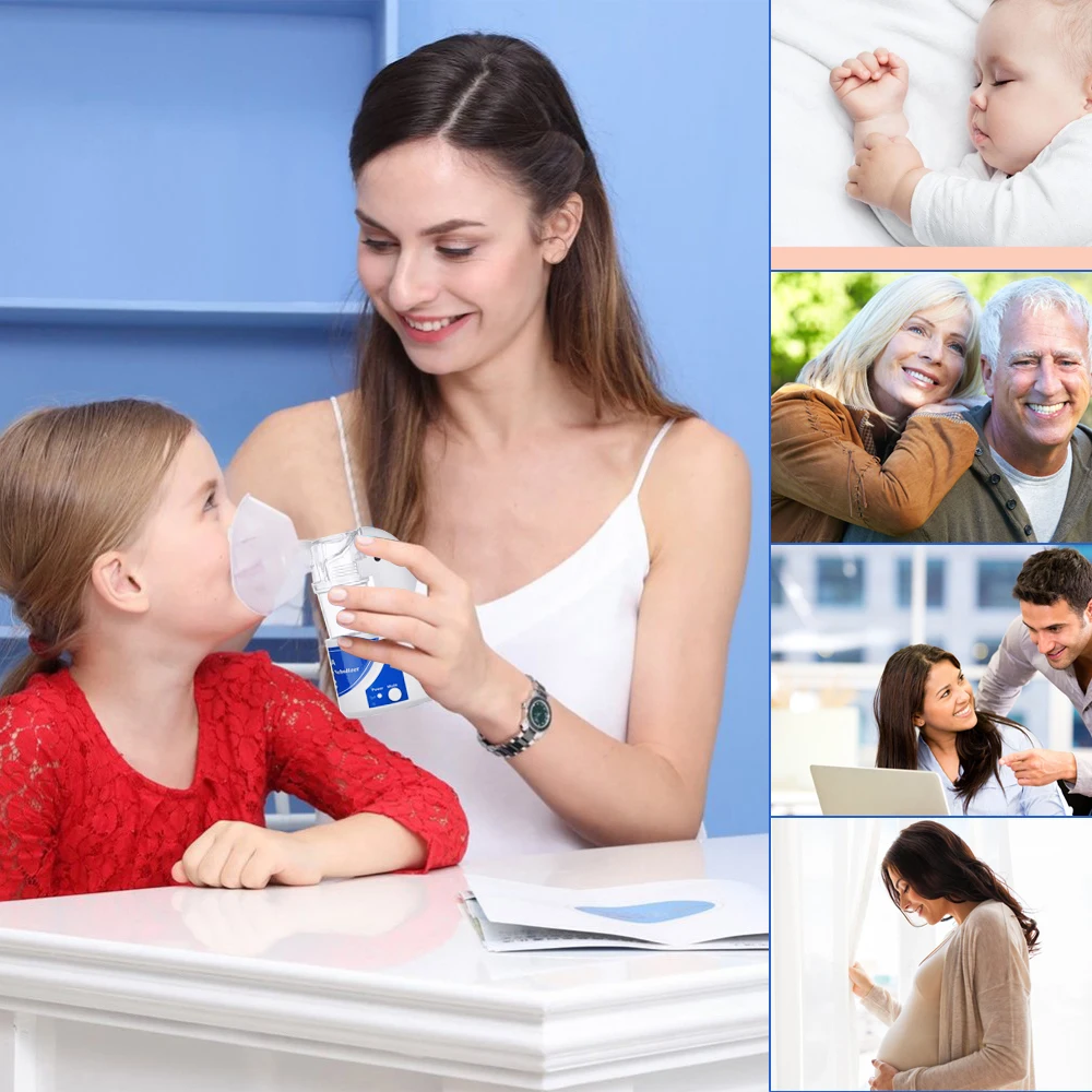 Medical mini portable hand held inhaler mini automatic ultrasonic spray for children and adults health care 4