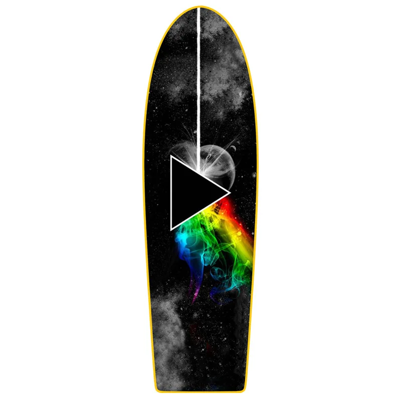 34inch Land surf SKATE DECK 34 inch 7-layer northeast Maple cold pressed long single double warped big fish board surface OEM
