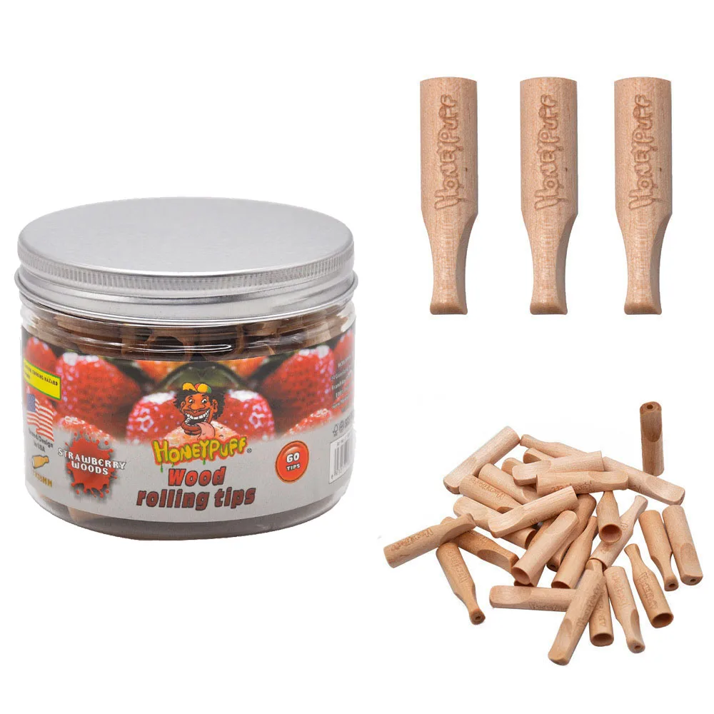 HONEYPUFF деревянный мундштук советы с клубничным вкусом курить Деревянный рот фильтр наконечник держатель сигареты табака ручной трубы