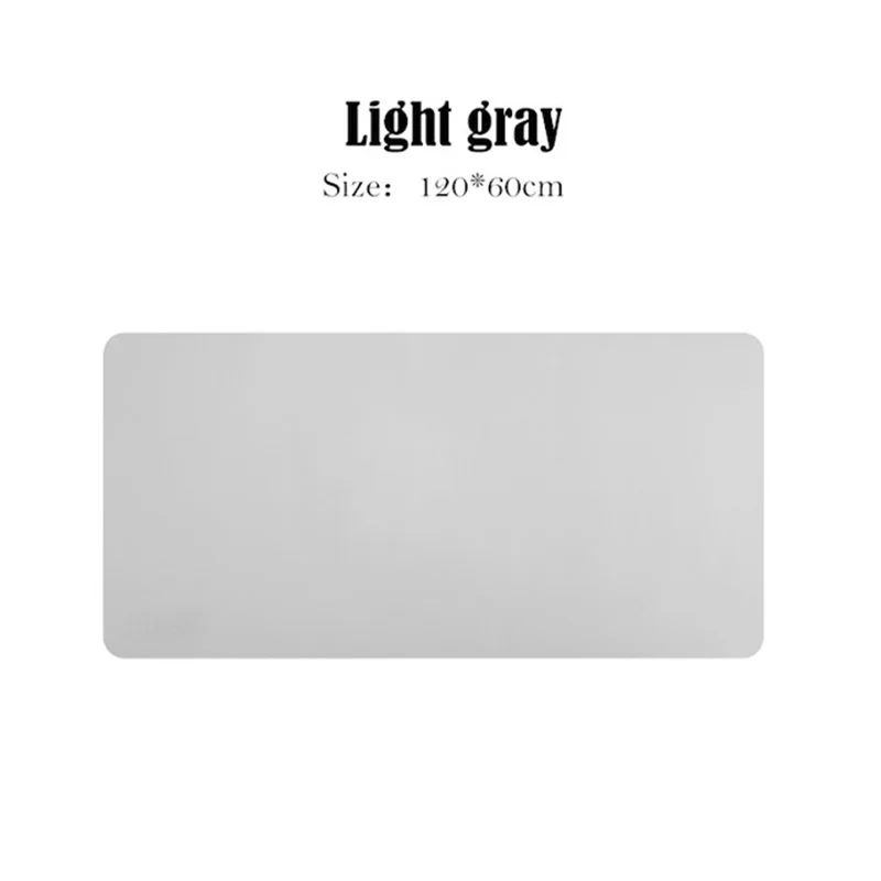 Pbpad store негабаритный офисный коврик для мыши, письменный стол, коврики для мыши, компьютерный сплошной цвет, кожаный коврик для мыши, блокноты для офиса - Цвет: 1200x600mm