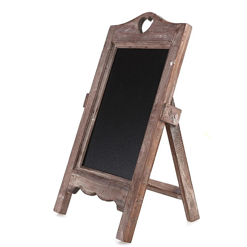 

Wood Chalkboard Scaffolding Message Board Wooden Small Blackboard Restaurant Cafe Desktop Creative Multifunctional Retro Nostalg