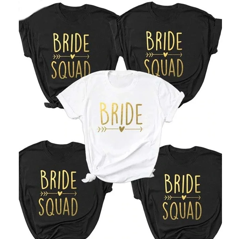 Details about   Bachelorette Party T-Shirt Bride Squad Designs  Hen Wedding Decoration Supplies 