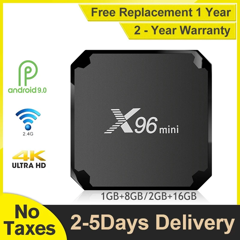 X96 Mini Android TV BOX Amlogic S905W Quad-Core Full HD 1080P Smart TV 4K 3D H.265 Media Player Android TV Set-Top BOX X96 Mini