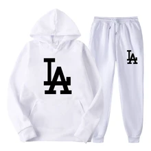 Men Letters Hoodie Set Fashion Fall Winter Variety Soild Print Hoodies&Pants Women Suit Hip Hop Casual Oversized Man Hoody Set