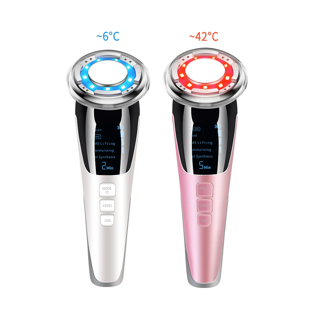 

Ultrasonic Cryotherapy Facial Rejuvenation Machine Heating Facial Wrinkle Remover Facial Massage Skin Care Beauty Device