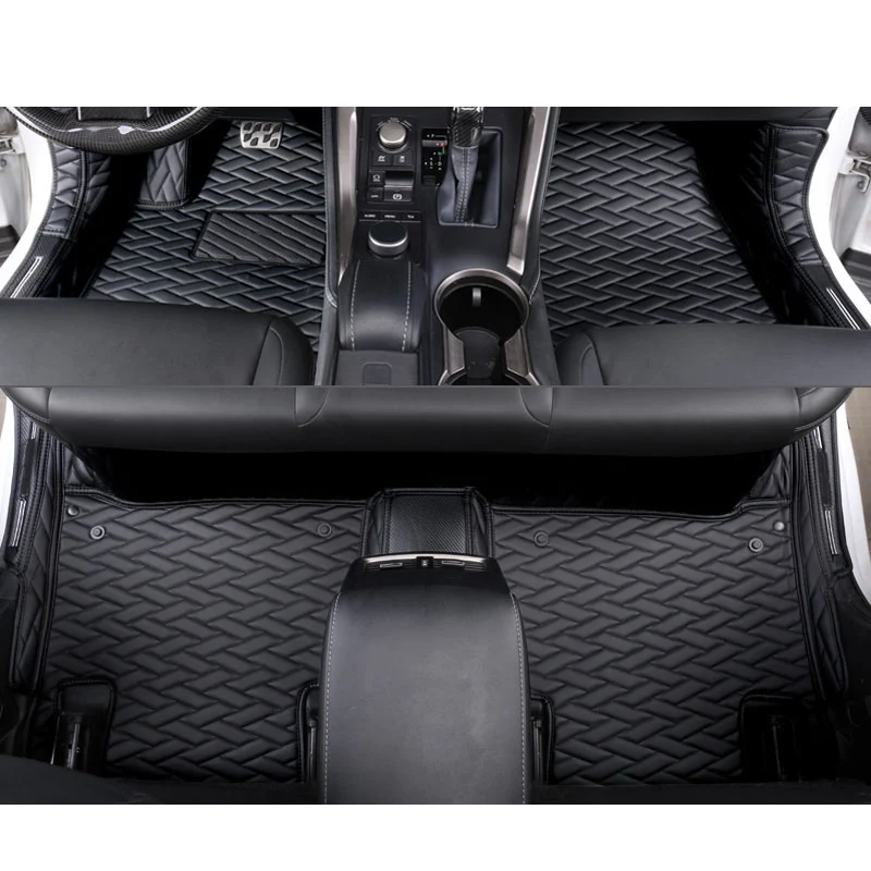 Lsrtw2017 для Lexus Nx NX200 NX300 300t NX300h автомобильный коврик для ног водонепроницаемый прочный коврик для интерьера аксессуары ковер - Название цвета: pure black 1