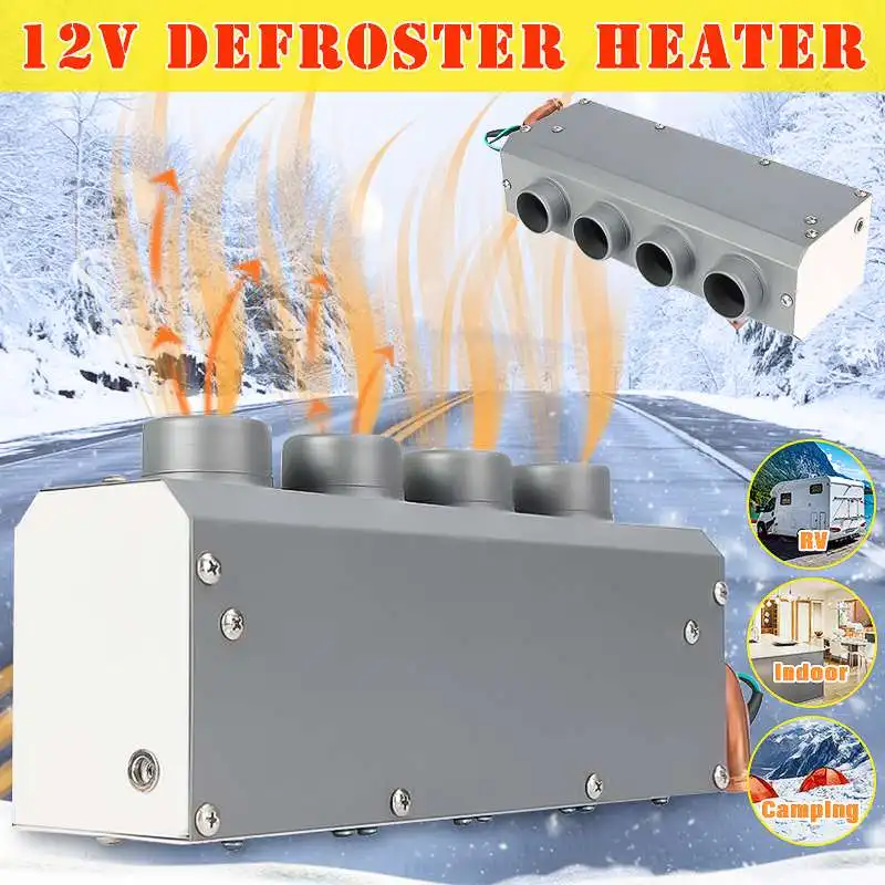 

Car Heating 12V 800W 4 Holes Heater Portable Automatic Warmer Low Noise Vehicle Window Glass Defroster Demister