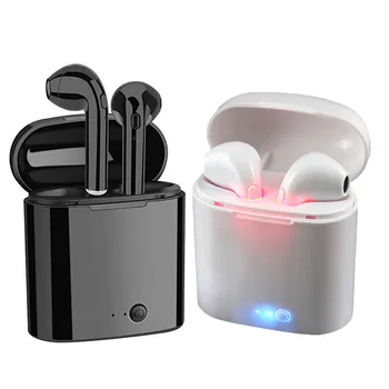 

10PCS i7s TWS Wireless Bluetooth Earphone Headset Stereo Earbud Earphones with Charging Box for Smart Phone Bluetooth Headphone