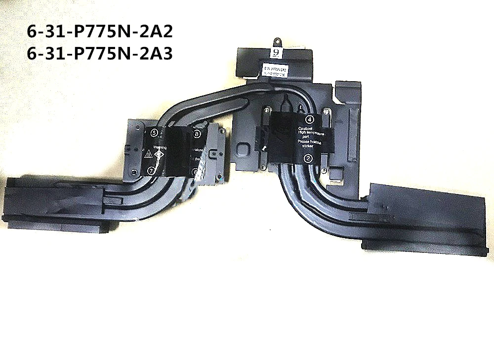 Вентилятор радиатора охлаждения для ноутбука CPU/GPU Clevo P775DM P775DM2 P775DM3 P775TM X711 6 31 P775N 2A2
